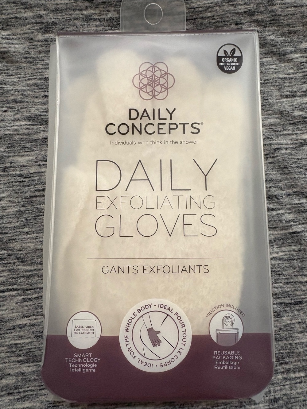 Daily Concepts Daily Exfoliating Gloves - Cream